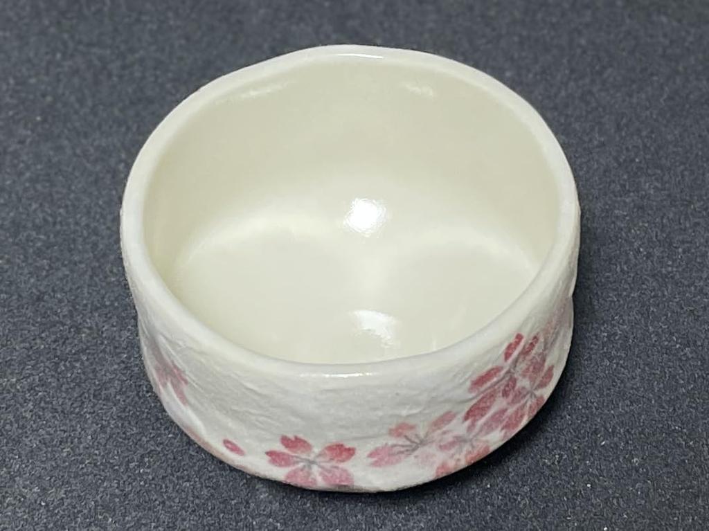 Matcha X Heian Cherry Blossom Mini Matcha Tea Ceremony Mino Made In Japan Ale-net Bowl, 9.4 H6cm, 250cc, Design, Pink, Bowl, Utensils, Ware,