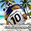Custom Name Personalized Kylian Mbappe Print Umbrella, Auto Open Close, 8‑Rib Sturdy Frame, Commute Camping Hiking Use, Birthday Gift