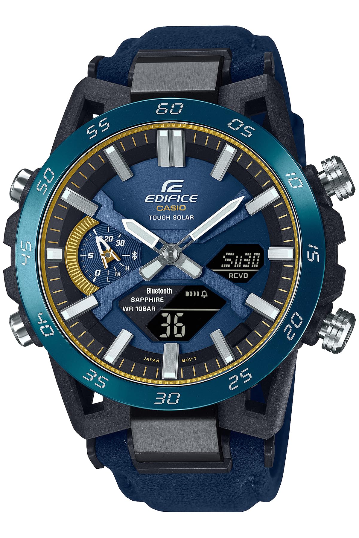 

EDIFICE Watch 50TH ANNIVERSARY Model Equipped with Bluetooth Tough Solar [Casio] ECB-2000SS-2AJR Men s Navy