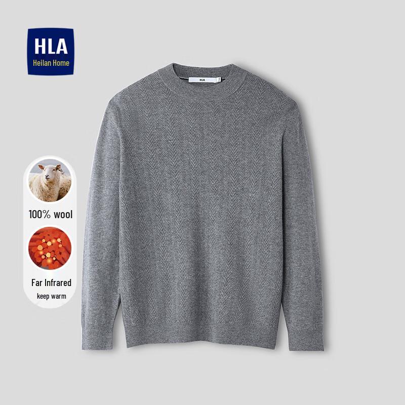 

HLA Men s Warming Wool Mock Neck Sweater S