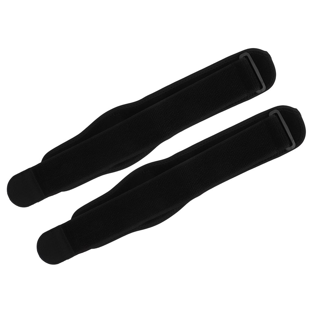 2PCS Tennis Elbow Brace Black EVA Cushioning Gasket Extended Binding Elbow Brace Support Strap for