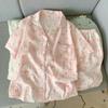 Nuovo Set Pigiama Estivo da Donna in Cotone Nuvola - Carino a Maniche Corte con Pantaloncini