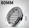 2pcs Stainless steel Exterior wall air outlet vent grille round duct cap air ventilation cover hole plug ventilation system