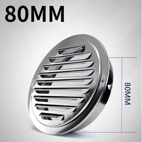2pcs Stainless steel Exterior wall air outlet vent grille round duct cap air ventilation cover hole plug ventilation system
