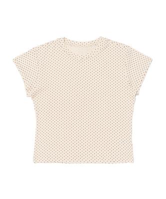 Beullaengkiteu Dot Pattern Ultra Short Sleeve Tee (Ivory)