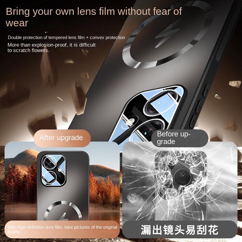 For Honor 400 400 Pro PC TPU material lens full protective case features magnetic shock-proof and anti-fingerprint phone cover