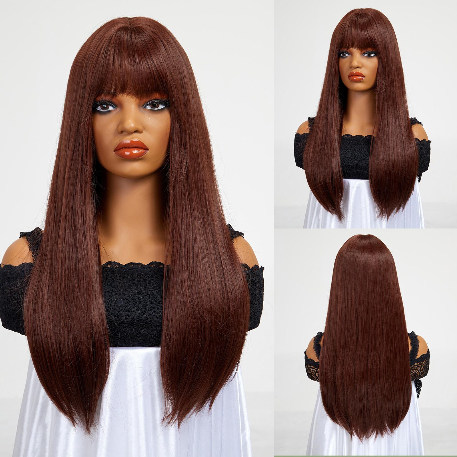 

ALAN EATON Блондинка, смешанные синтетические парики с эффектом омбре, длинные волнистые парики из натуральных волос с челкой для женщин, парик Лолиты для косплея, термостойкий