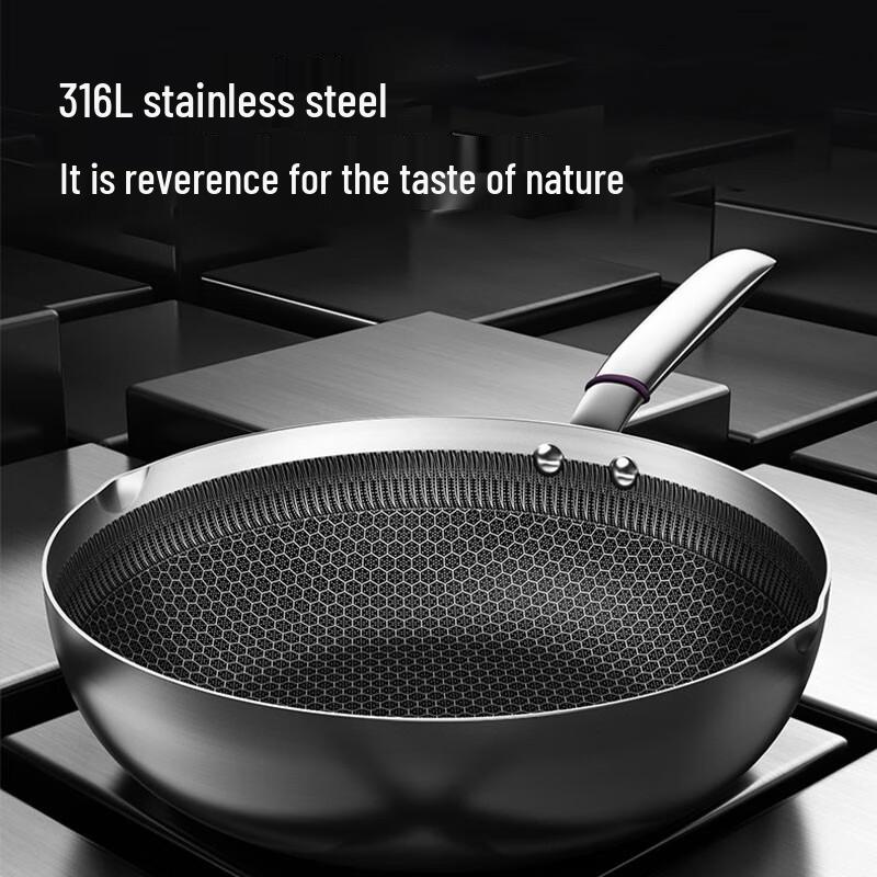 

KBH 316L Stainless Steel Non-stick Frying Wok