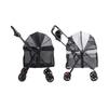 Pet Stroller One Click Folding Cat Stroller 4 Wheels Dog Wagon with Sun Shades and Cup Holder for Travel