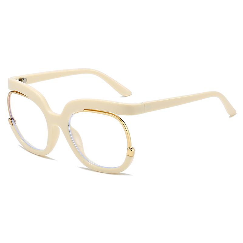 Anti Blue light Glasses Women Men Blue Light Blocking Eyeglasses Lady Oversized Round Frame Computer Eyewear
