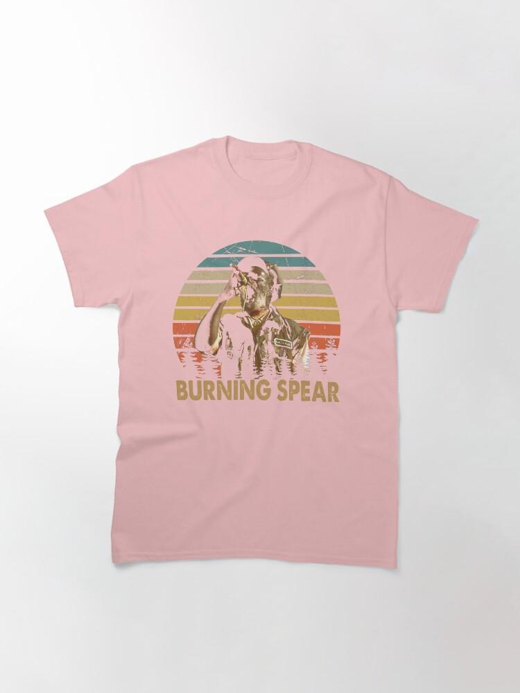 Burning Spear Vintage Burning Arts Spear Musicista Maglietta Classica