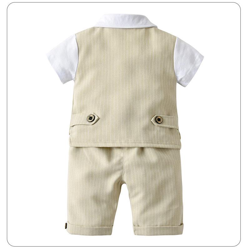 European & American Kids' Summer Two-Piece Vest Set – Boys' Short-Sleeved Outfit