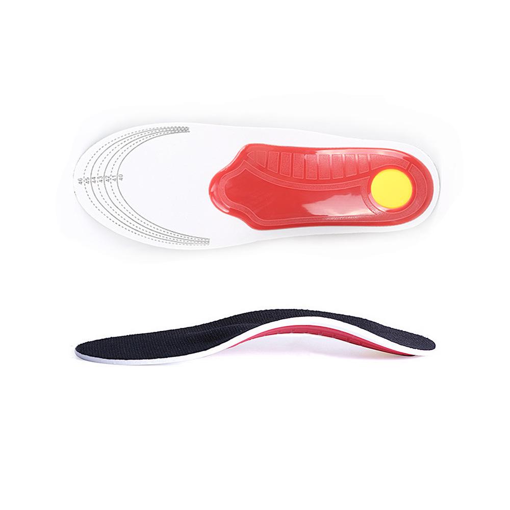 

Унісекс ортопедичні устілки з ЕВА з підтримкою склепіння стопи: Амортизуючі, Поглинаючі піт, Дихаючі для баскетболу та бігу. L (41-46) червоний/чорний