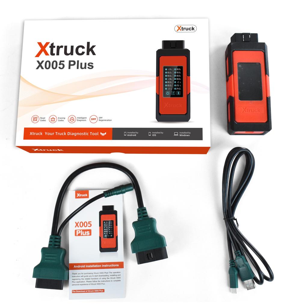 Xtruck X005 Plus ECU Programmer Heavy Duty Truck Diagnostic Tool OBD2 Scanner for Sinotruck