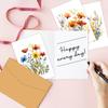 12pcs Watercolor Wildflower Thank You Cards Set with Envelopes, Greeting Cards with Messages for Birthdays, Invitations & Gifts