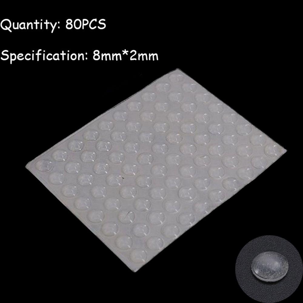 50/64/80/100PCS Transparent Collision Cushion Bumper Silicone Buffer Pads Furniture Door Stopper Self-adhesive Damper