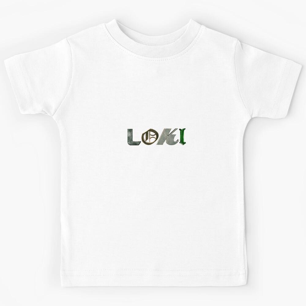 Loki Variant Time Variance Authority Title Logo Kids T-Shirt 150