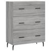 VidaXL Buffet sonoma gris 69,5x34x90 cm bois d'ingénierie 827874