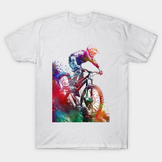

Men Black Print T-shirt Bmx Bike Sport Art #Cycling #Sport #Biking No-Cut Transfer Paper Print Cotton Tshirt S білий