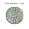 Nordic Rattan Decorative Tray Natural Wicker Handwoven Home Decor Rattan Insulation Mat Southeast Asian Ethnic Wall Decoration