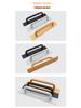 Self-Adhesive Minimalist Wooden and Aluminum Handle for Sliding Glass Doors