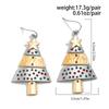 Trendy Designer Metal Star Christmas Tree Pendant Necklace Earrings for Women Christmas Day Gift Jewelry Sets Gift