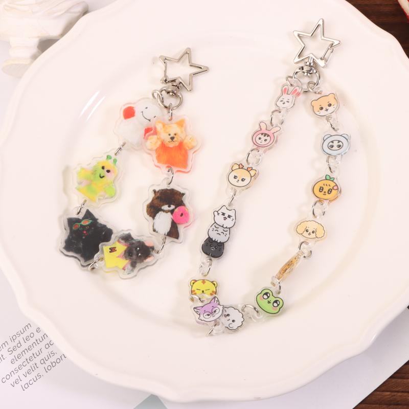 2025 Anime Acrílico Kpop Chaveiro Acessórios Pingente de Desenho Animado Bonito Criativo Enfeite de Bolsa Chaveiro de Carro Amigos Fãs Presentes