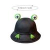 New Cute Frog-Shaped Cartoon Frog Bucket Hat Big Eyes Pattern Foldable Panama Fishing Cap Funny Cotton Basin Hats Summer