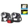 2Pcs Dual Color Light Auxiliary Spotlight Lamp LED Headlight Projector  Car Additional Lights