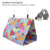 Hanging Hooks Bird Tent House Colorful Canvas Hanging Bird Cave Parakeet Snuggle Hut  For Cockatiel