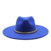 Unisex Large Brim Felt Fedora Hat For Spring Summer Autumn Winter