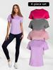 Women's Summer Slim Fit Nude Feel T-Shirt for Running & Yoga