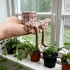 Resin Sitting Legs-Shaped Flowerpots Cute Skirt Pants Cantilevered Plant Pots Creative Unique Leggy Planter for Indoor Plants