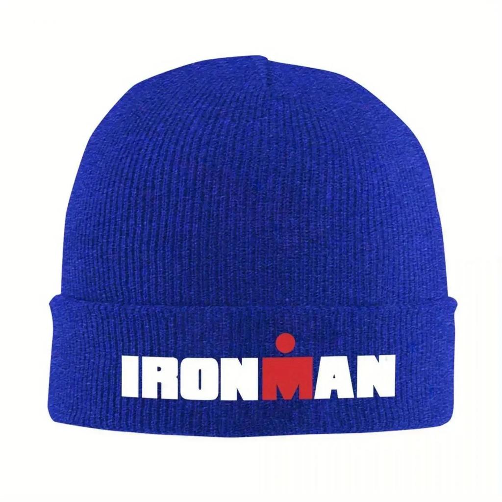New Crazy Endurance Race Triathlon Logo Knitted Hat Beanie Winter Hats Warm Fashion Cap For Unisex Women Gifts