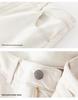 Women's 2024 Winter White Slim Straight Wide-Leg Fleece Jeans