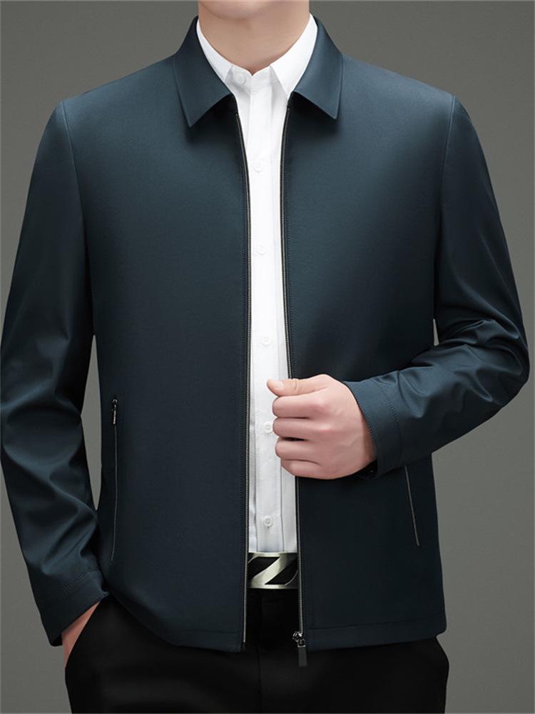 2026 Spring Men's Lapel Jacket: Dad-Style, Business Casual & Fashionable Outerwear