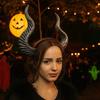 Ox Horn Halloween Horns Headband Dark Series Halloween Hair Hoop Personality Cosplay Hairband  Men