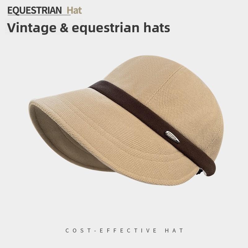 Winter Women Equestrian Cap With Windproof Warmthsun Protection For Daily Wear