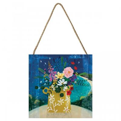 Julia Crossland Summer Posy Wooden Block