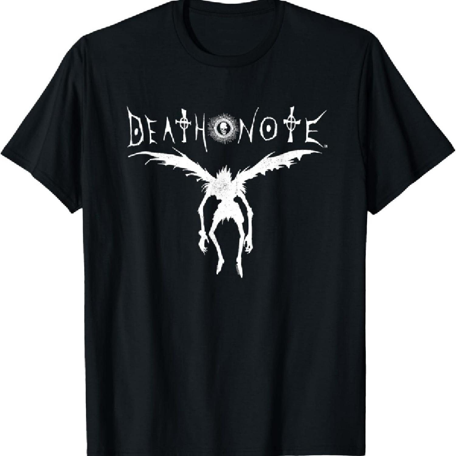 

Тёмная футболка с силуэтом Рюка из Тетради смерти и логотипом аниме XXXXXL чёрный