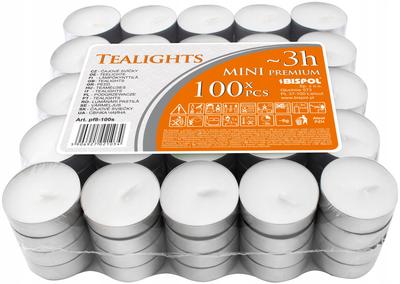 Candles Tealights 3H 100 Pcs