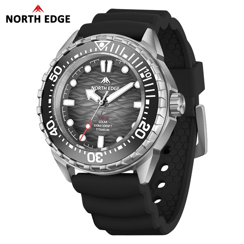 Triton-Ti Marca-Nuovissimo Grado-Superiore Alimentato-a-Solare Qualità-Premium Subacquea Alto-Standard Orologio Titanio di-Prima-Classe Lega di-Qualità-Premium