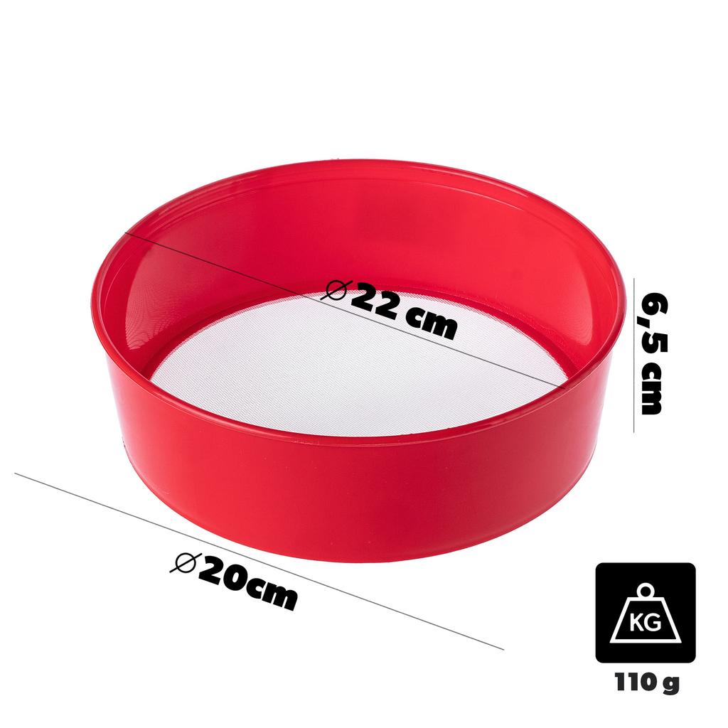 KADAX Sieb Rzeszoto Für Mehl Fi 220mm Mix Farben