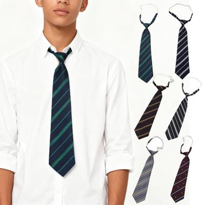 עניבת גברים עם פסים ודוגמת ז'קארד, הידוק מתכוונן, עניבה בסגנון יפני, חתונות, אירועים רשמיים, אביזר למדים