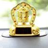 Solar Energy Solar Tibet Prayer Wheel Safety Symbol Tibetan Prayer Wheel  Car Accessories