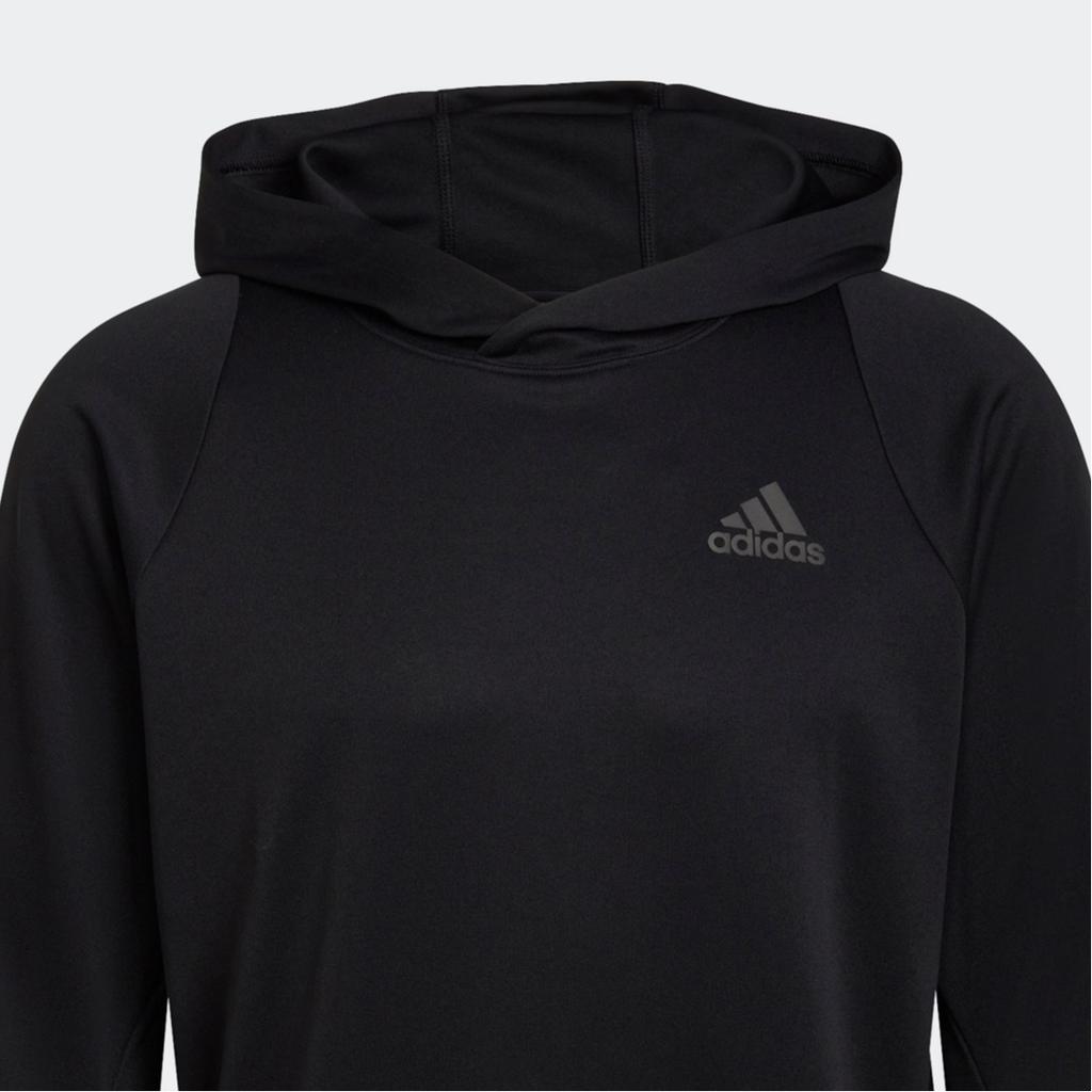Adidas Striped Hoodie With Long Sleeves Men Hoodie Black HE2472