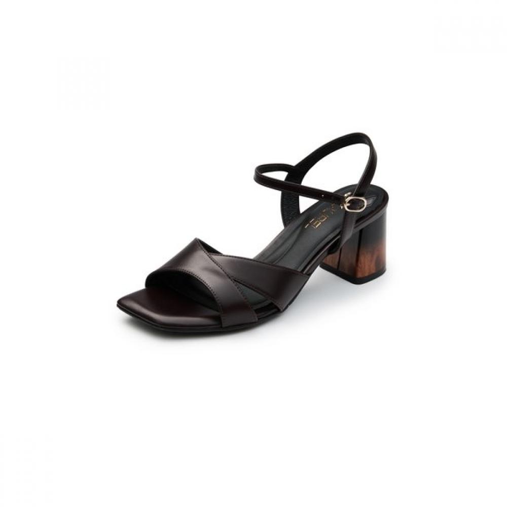 Kumkang Square Toe Pointed Heel Classic Sandal Lausac5490wk3 burgundy/225