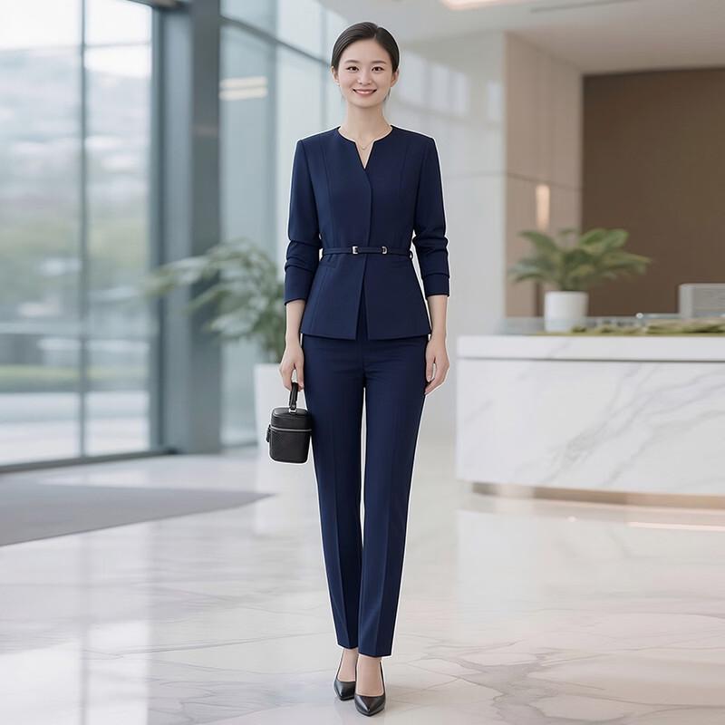 

Женский элегантный костюм-двойка (блейзер и брюки) Trolman 3XL