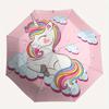 Magical Unicorn Clouds Kids Room Decor Wall StickerUmbrella, Portable 3-Fold Umbrella for Men & Women,Christmas Gift ES260