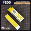 10Pcs/Box Model Sandpaper Adhesive Backed Sandpaper 20X80Mm For Professional Modeling Washable And Reusable Diy Craft Tools